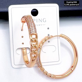 Сережки Xuping18К 20045 ( 3 см.)
